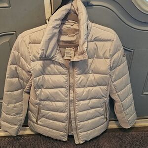 Michael Kors Cream and White Embroidered Logo Label